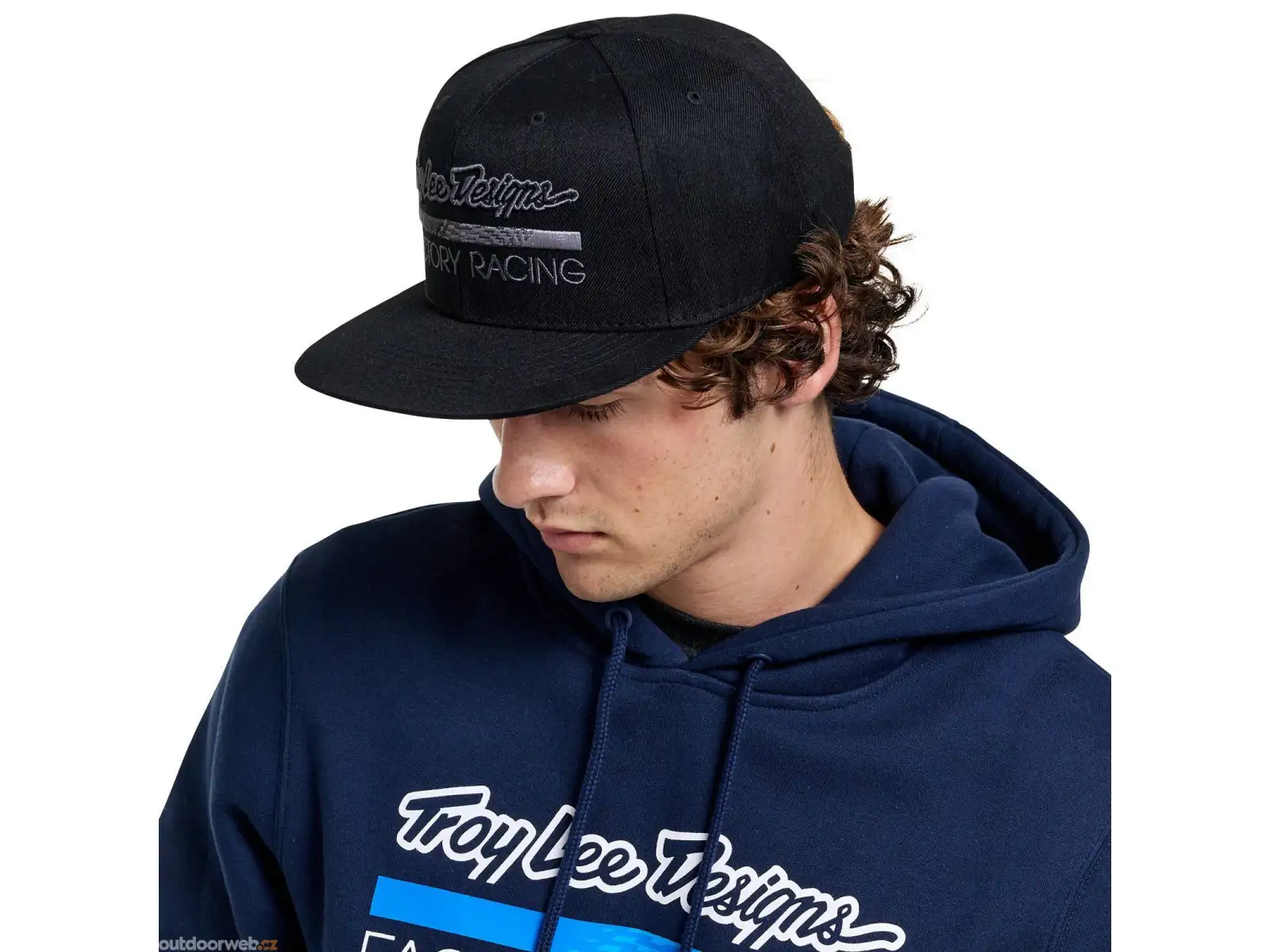 Troy Lee Designs Factory Racing kšiltovka Black/Gray