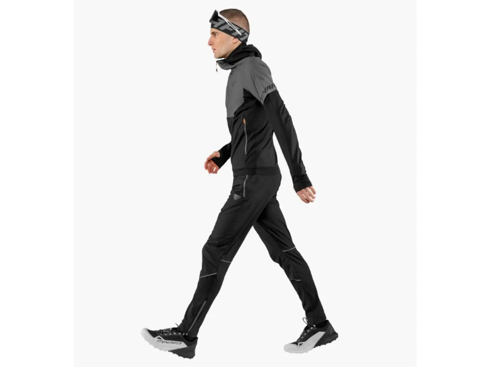 Dynafit Alpine Hybrid běžecké kalhoty pánské Black Out/Magnet