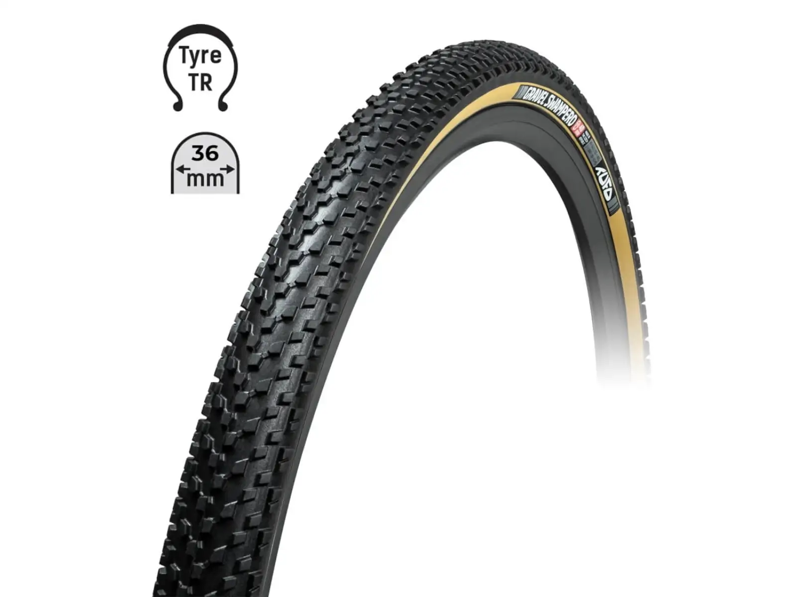 Tufo Swampero TR 700x36C gravel plášť kevlar černá/béžová