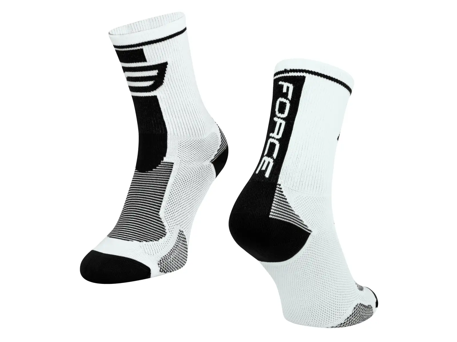 Force Long ponožky bílá/černá