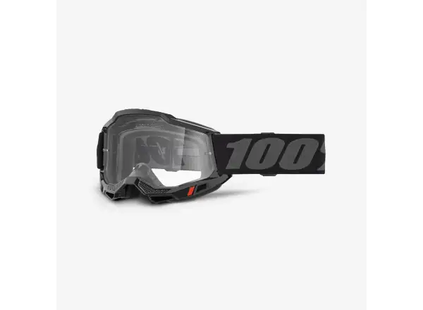 100% Accuri 2 Junior sjezdové brýle Black/Clear Lens
