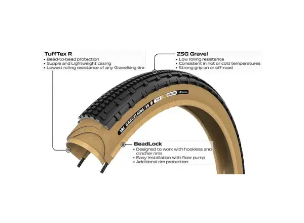 Panaracer GravelKing plášť  SK R 700x35 černá/amber