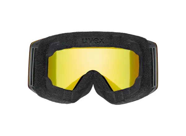 Uvex Provoque FM lyžařské brýle black matt/rainbow - yellow