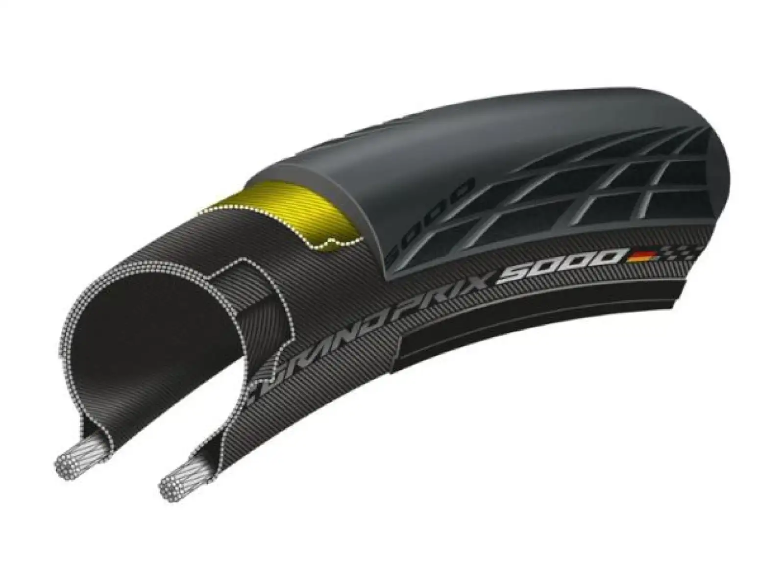 Continental GrandPrix 5000 silniční plášť kevlar 25 - 622 černá - Z KOLA