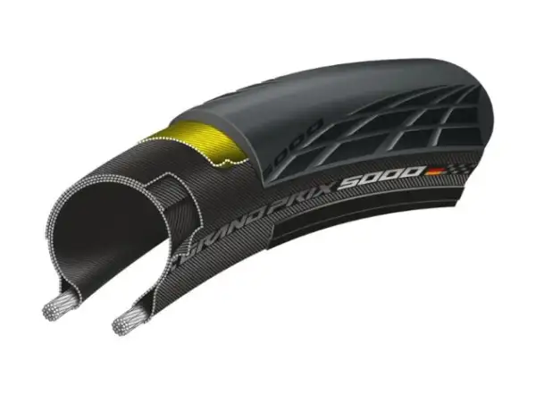 Continental GrandPrix 5000 silniční plášť kevlar 25 - 622 černá - Z KOLA