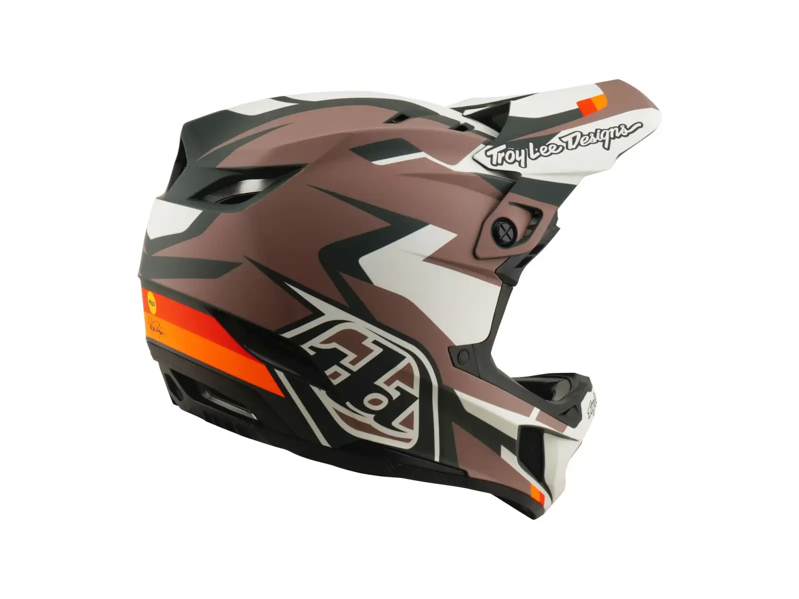 Troy Lee Designs D4 Polyacrylite MIPS přilba Roamer Clay
