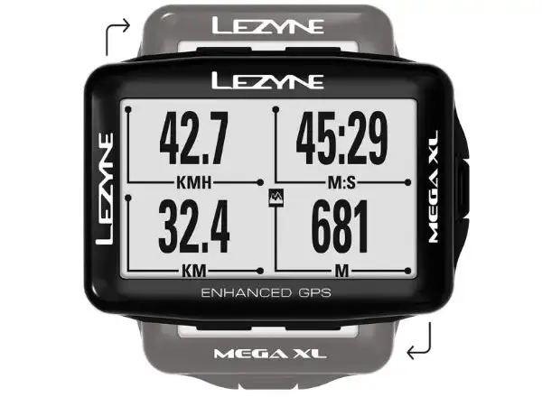 Lezyne Mega XL GPS navigace černá