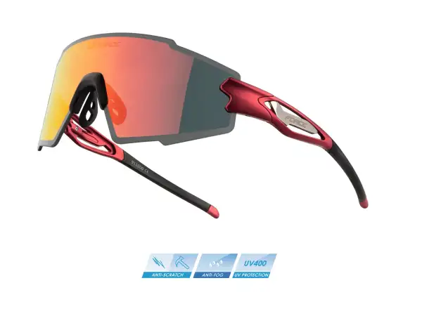 Force Mantra cyklistické brýle červená/červená polarizační skla