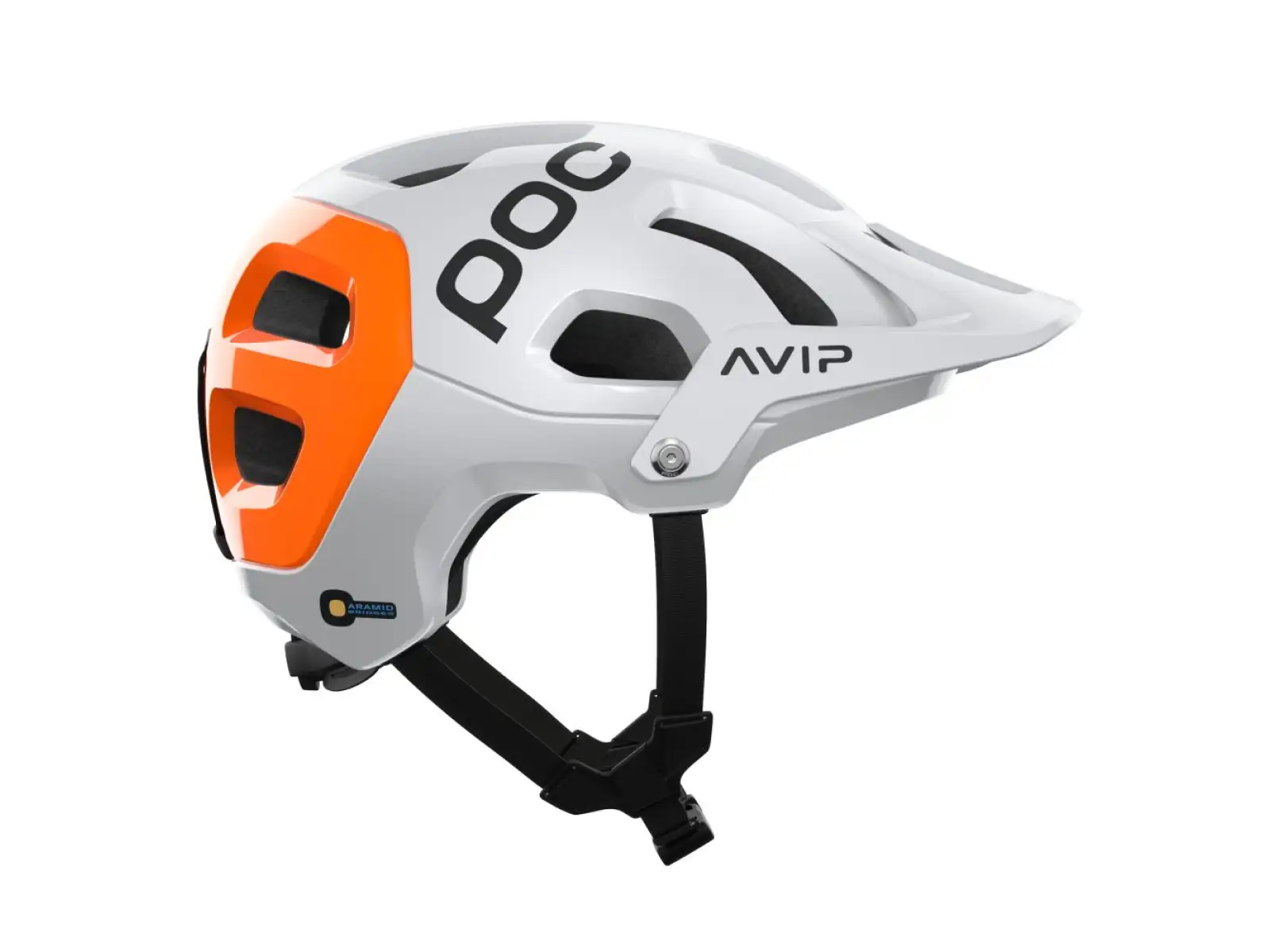 POC Tectal Race MIPS NFC přilba Hydrogen White/Fluorescent Orange AVIP