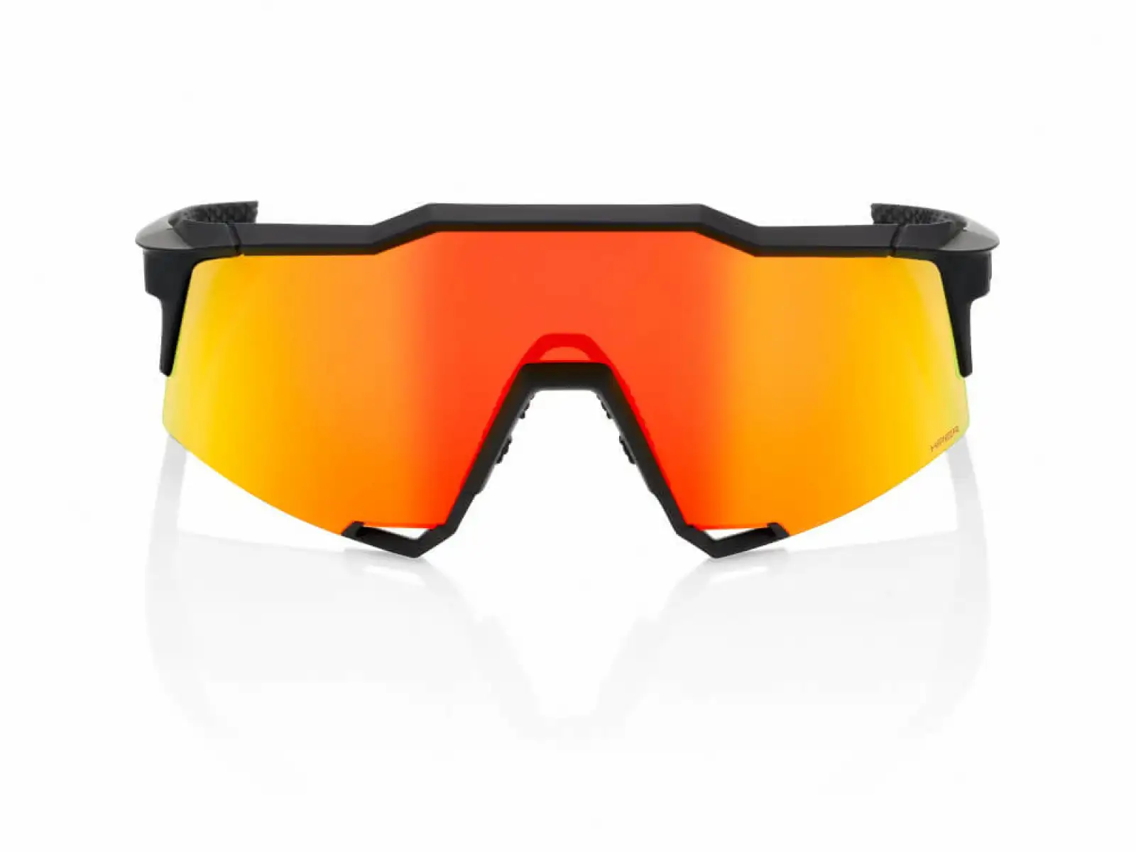 100% Performance Speedcraft cyklistické brýle Soft Tact Black/HIPER Red Multilay