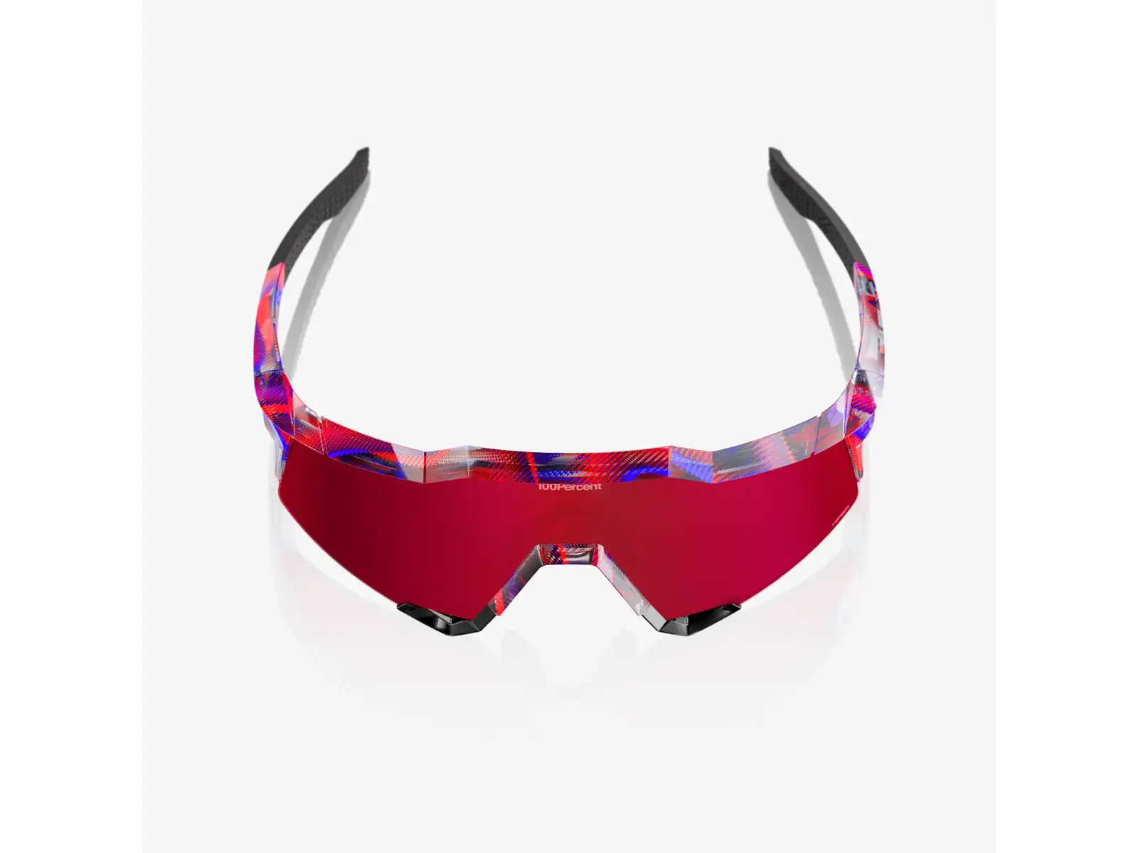 100% Speedcraft brýle FDJ Gloss Translucent Red/Blue/HiPER Fire Red Mirror Lens