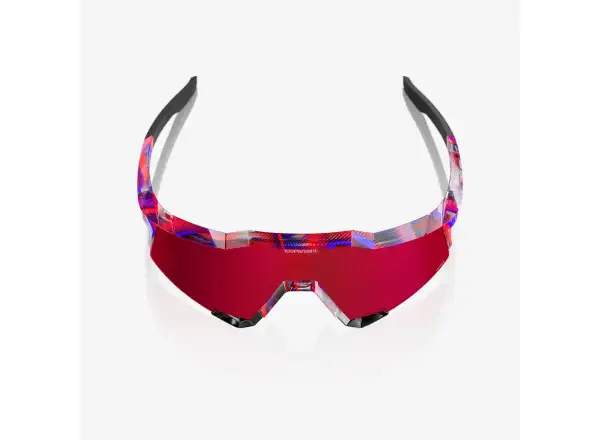 100% Speedcraft brýle FDJ Gloss Translucent Red/Blue/HiPER Fire Red Mirror Lens