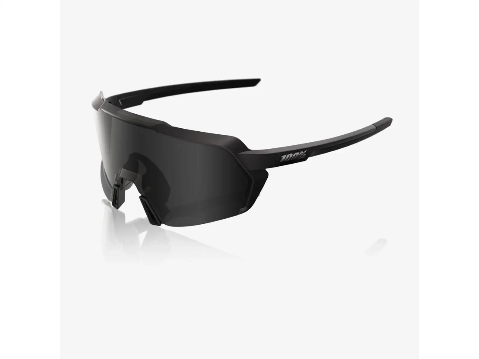 100% Korbin sluneční brýle Matte Black Gloss Black/Black Mirror