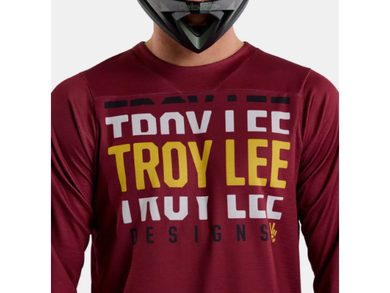 Troy Lee Designs Ruckus Spun pánský dres 3/4 rukáv Oxblood