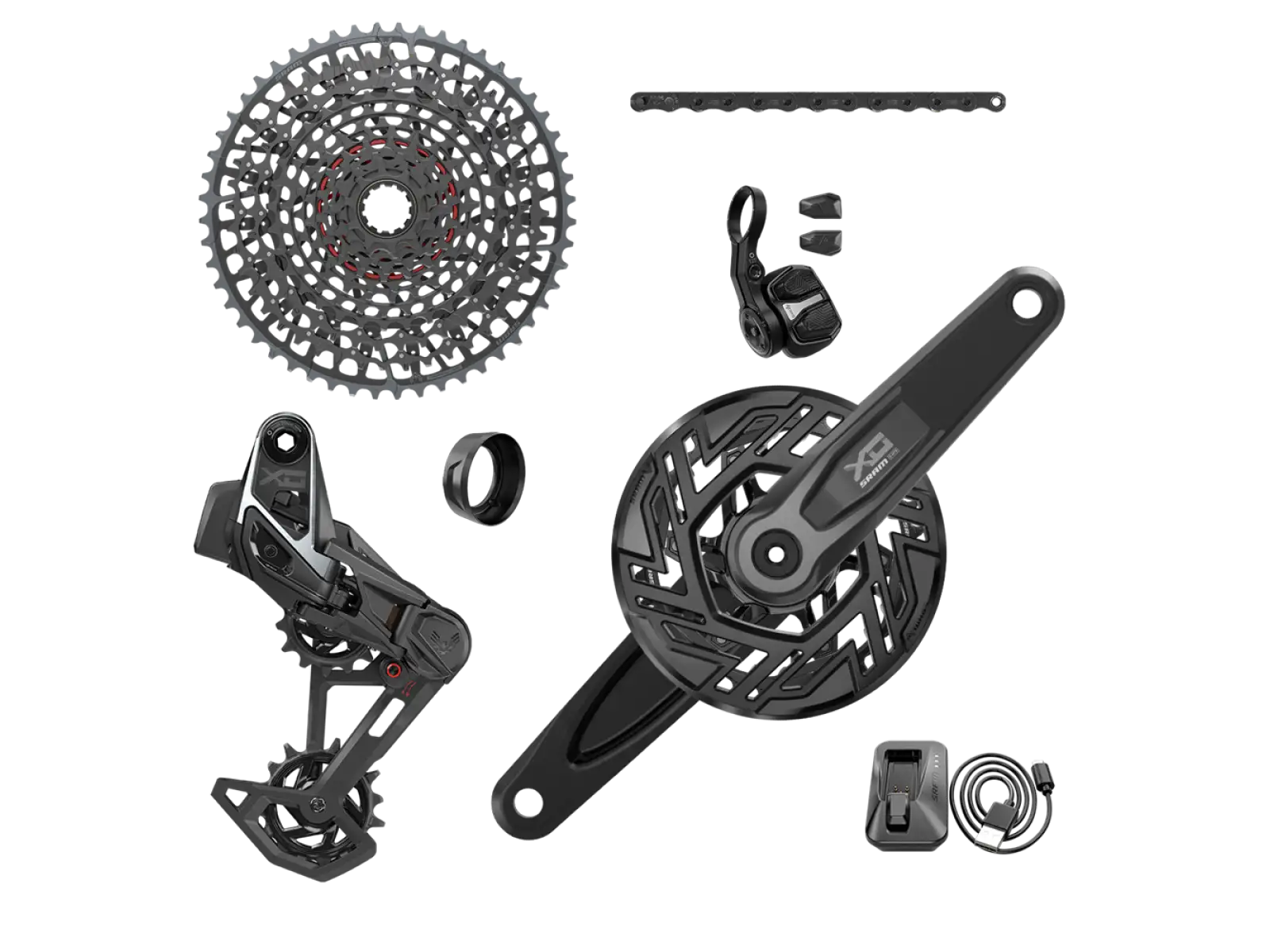 Sram X0 Eagle Transmission T-Type AXS sada pro E-MTB 104BCD bez klik