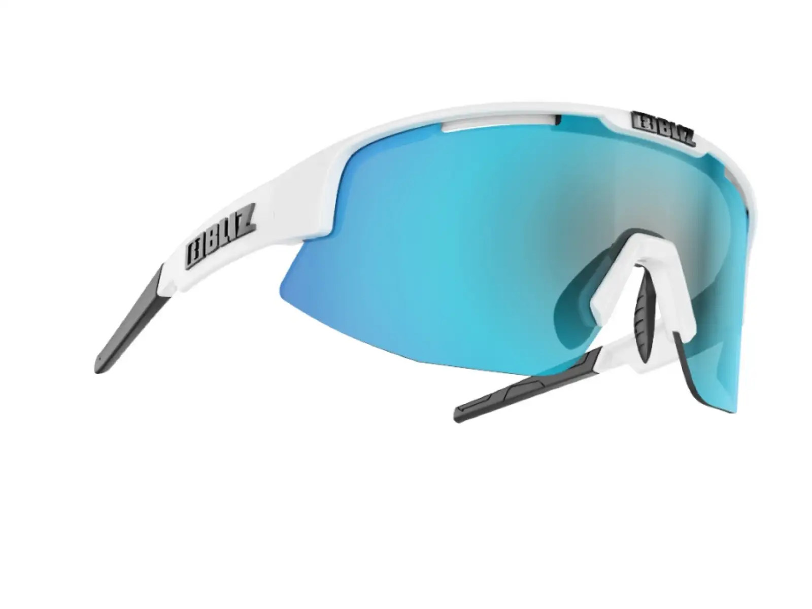 Bliz Matrix brýle Shiny White Smoke/Blue Multi Cat.3