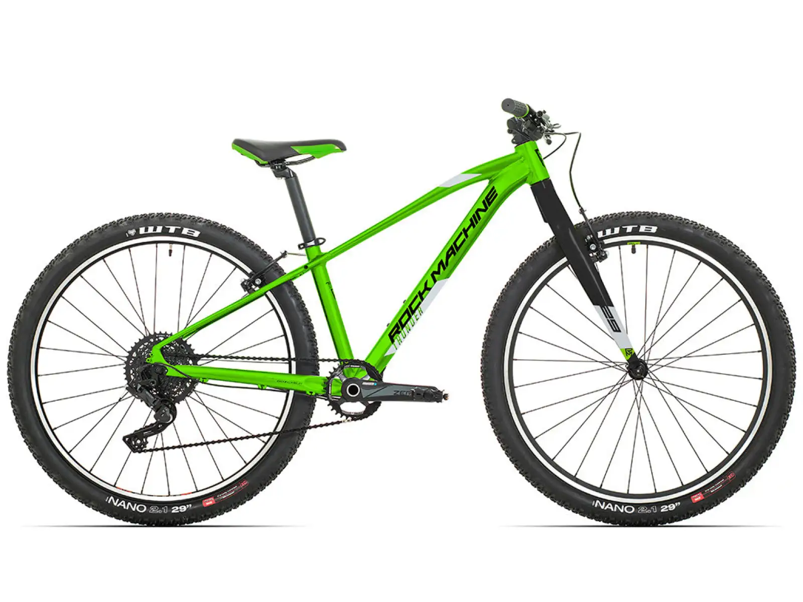 Rock Machine Thunder 29 2021 gloss DVO green/gloss silver/black horské kolo