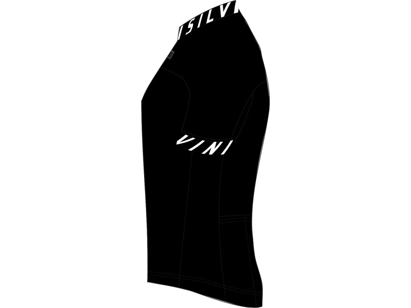 Silvini Stelvio pánský dres krátký rukáv black/white