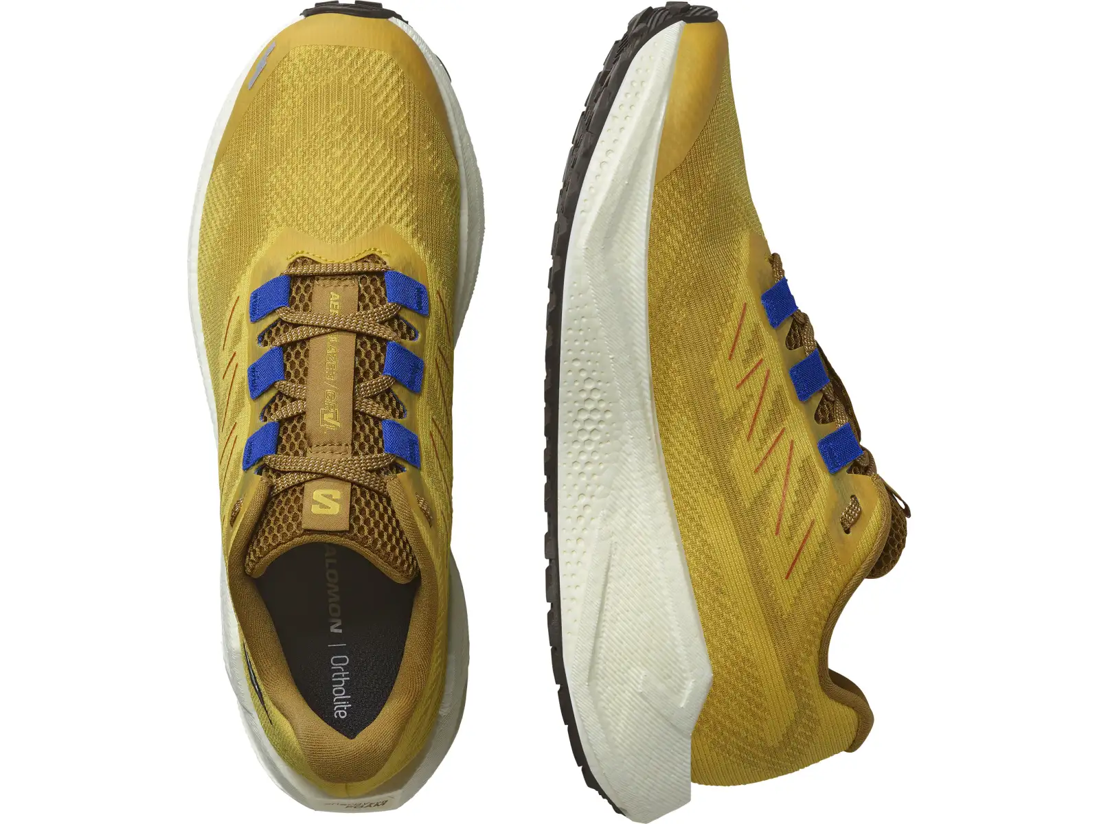 Salomon Aero Blaze 3 GRVL pánské běžecké boty Spicy Mustard