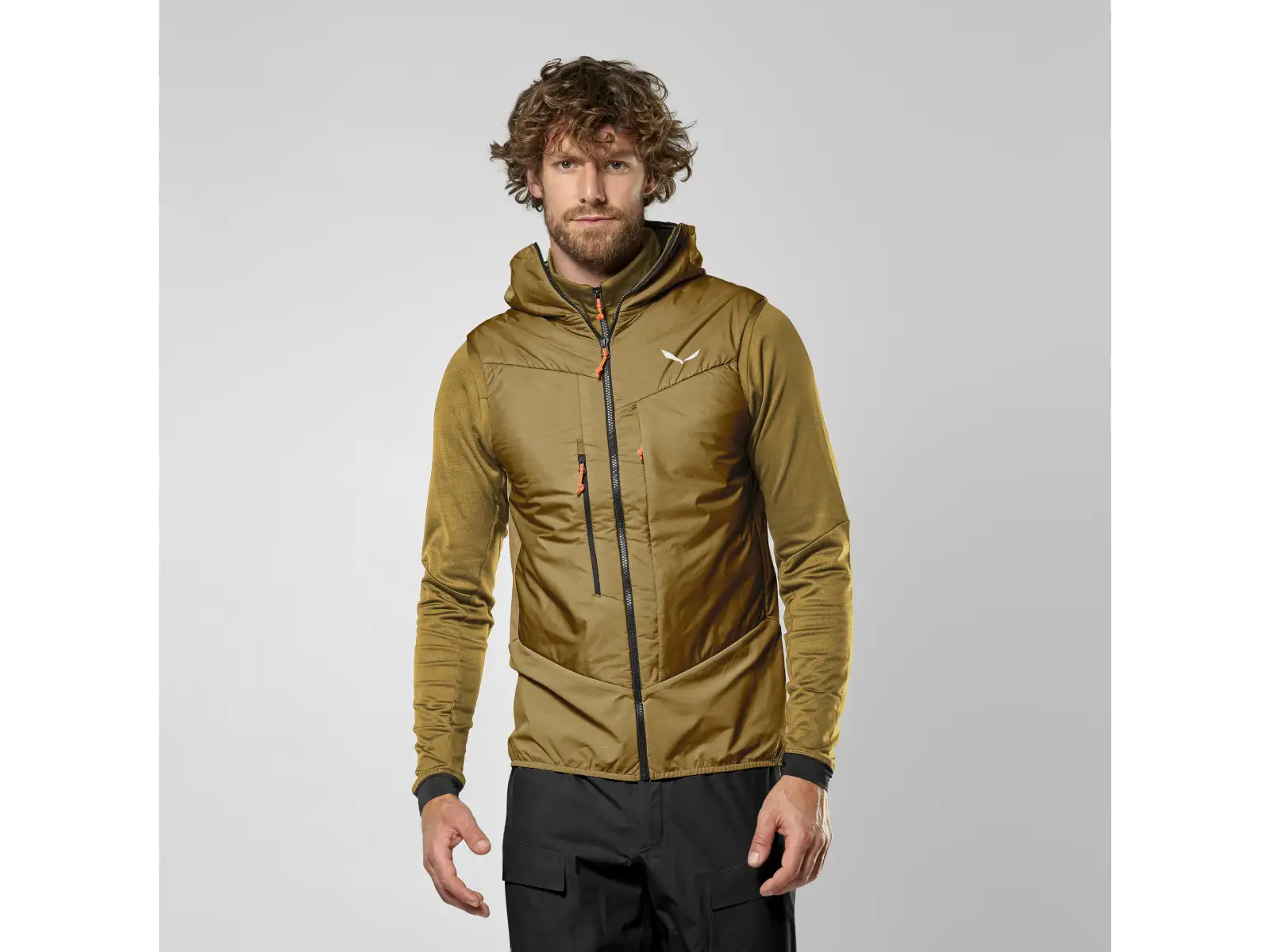 Salewa Sella Durastretch/Tirolwool® Responsive pánská vesta Golden Brown