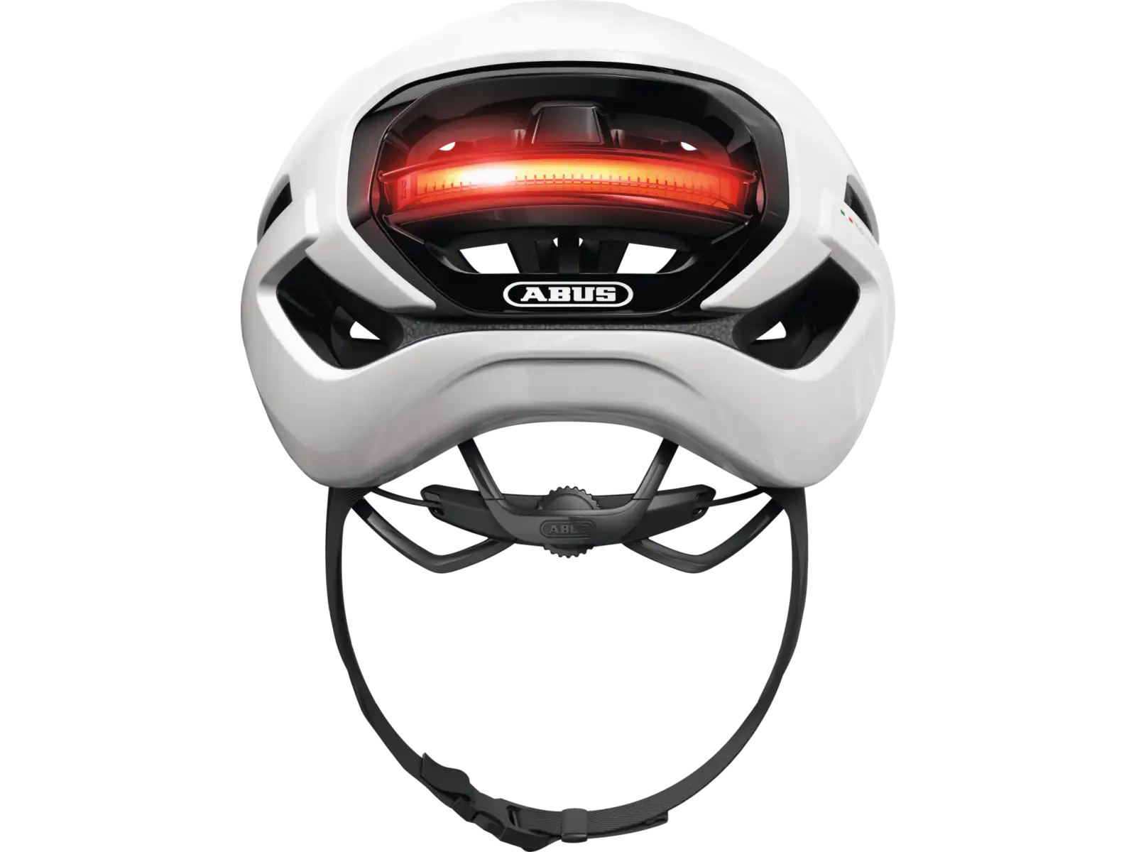Abus Taipan LED gravel přilba Shiny White