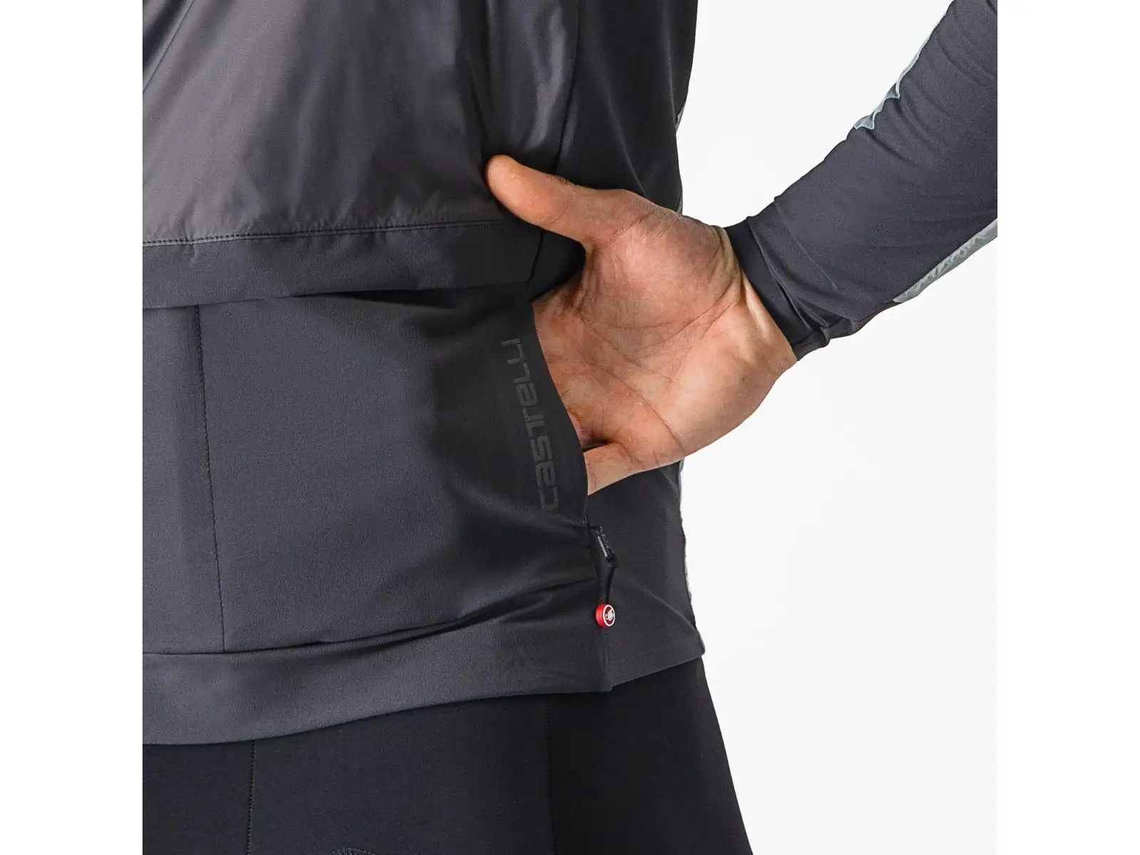 Castelli Unlimited Puffy pánská bunda Defender Green/Dark Grey