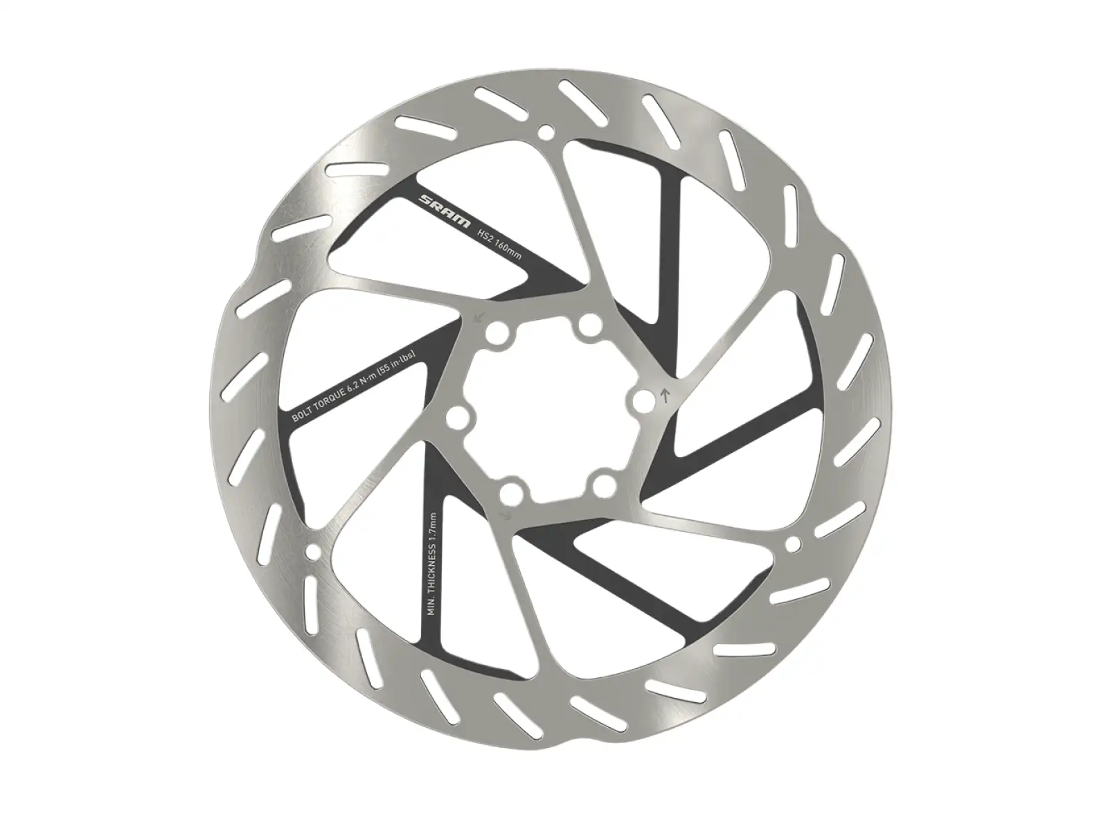 Sram HS2 Rounded brzdový kotouč 6 děr 180 mm