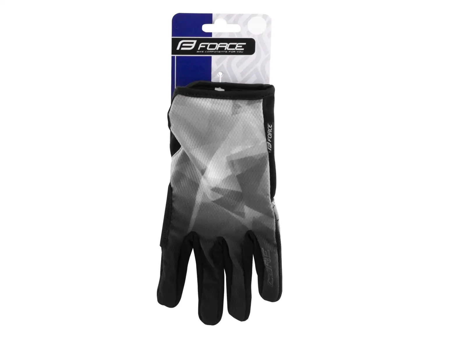 Force Core unisex MTB rukavice šedá