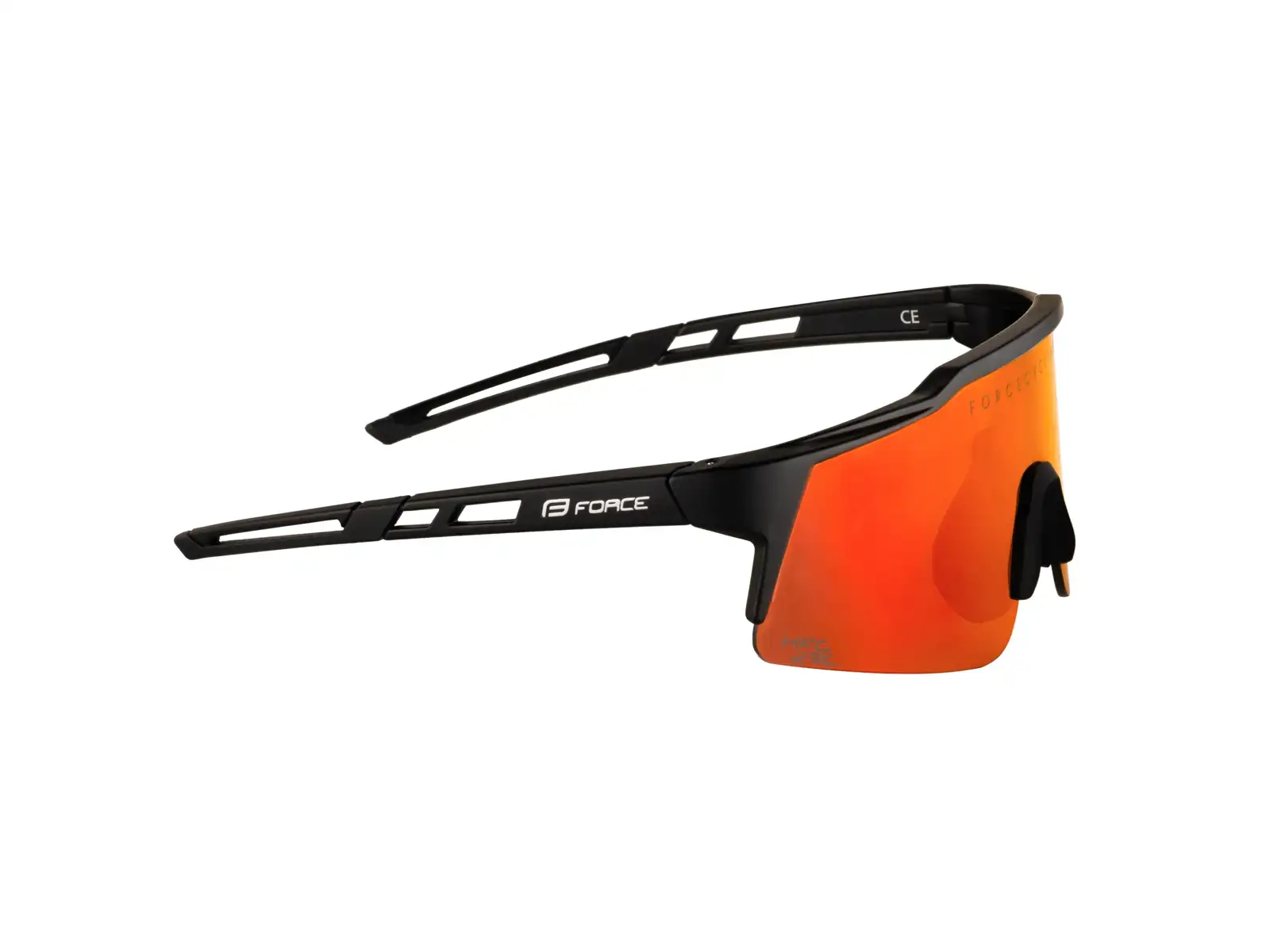Force Nitro junior cyklistické brýle černé/červené zrcadlové sklo