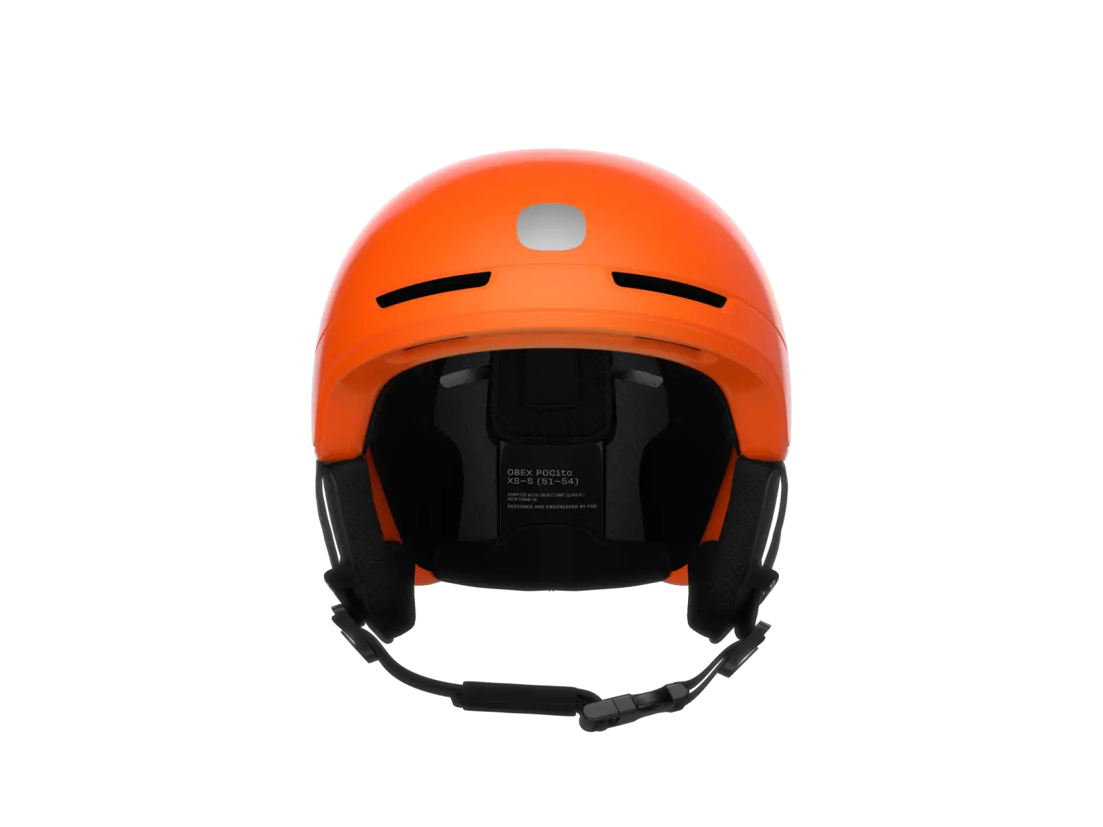 POC POCito Obex MIPS dětská lyžařská helma Fluorescent Orange