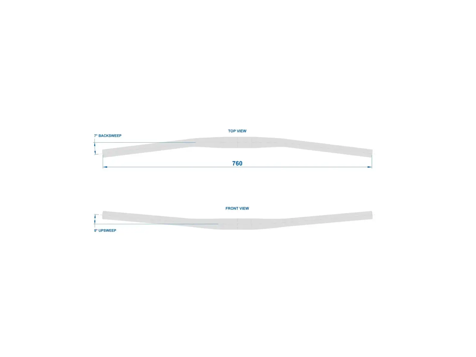 Ritchey Superlogic Zero Rise 760mm řidítka
