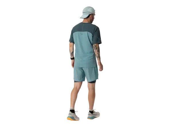 Dynafit Alpine Pro 2v1 pánské běžecké kraťasy Smoke Blue