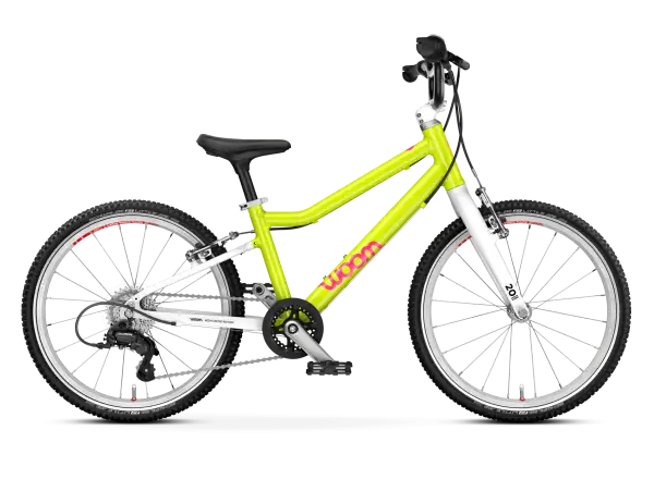 Woom GO 4 dětské kolo neon lime