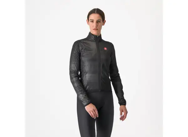 Castelli Squall Shell dámská bunda Light Black/Silver Gray