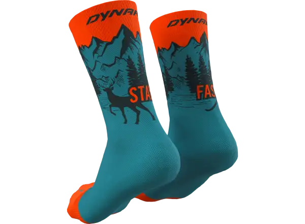 Dynafit Stay Fast sportovní ponožky Storm Blue