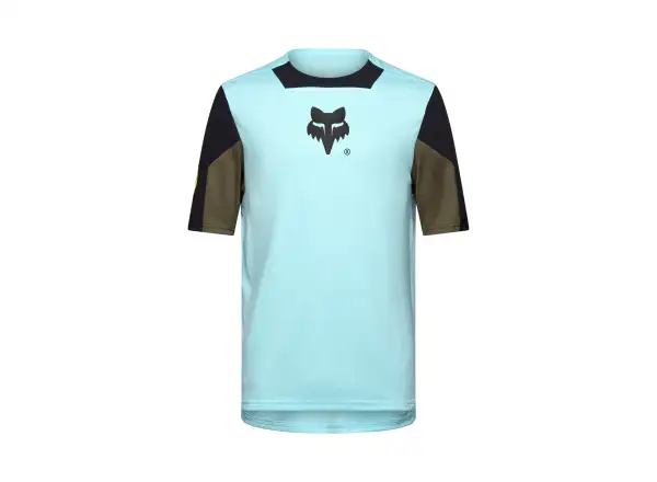 Fox Defend pánský dres krátký rukáv Light Blue