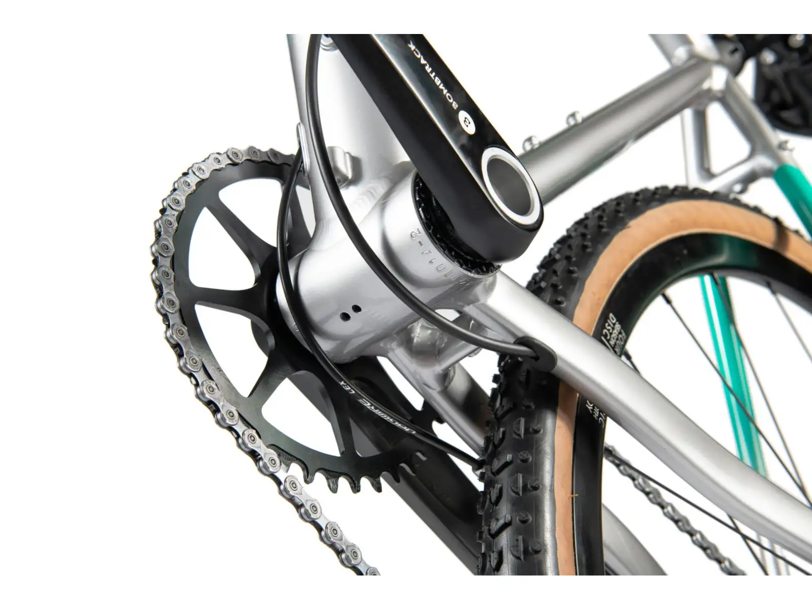 Bombtrack Tension 2 cyklokrosové kolo Glossy Grey / Green