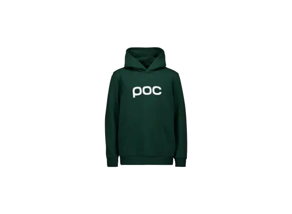 POC Hood Jr dětská mikina s kapucí Pargasite Green/Hydrogen White
