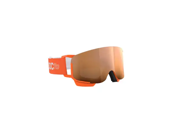 POC POCito Nexal dětské lyžařské brýle Fluorescent Orange/Partly Sunny Light Orange