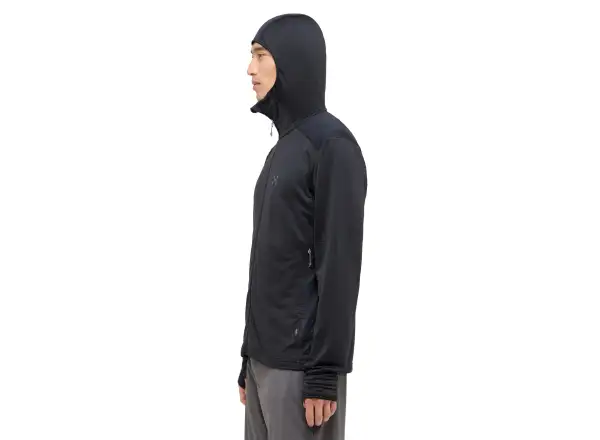 Haglöfs L.I.M Mid Multi Hood pánská mikina  True Black