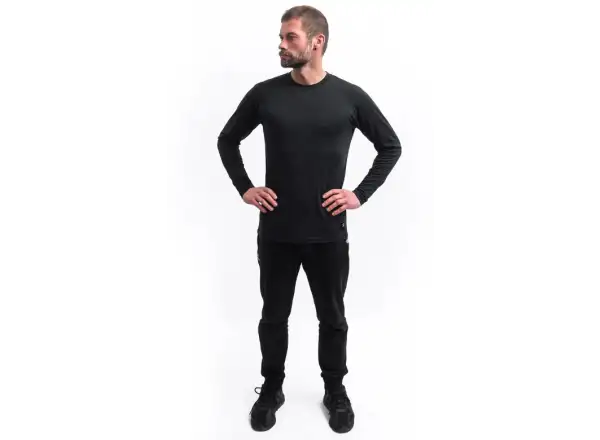 Sensor Merino Cordura pánské triko dlouhý rukáv Black