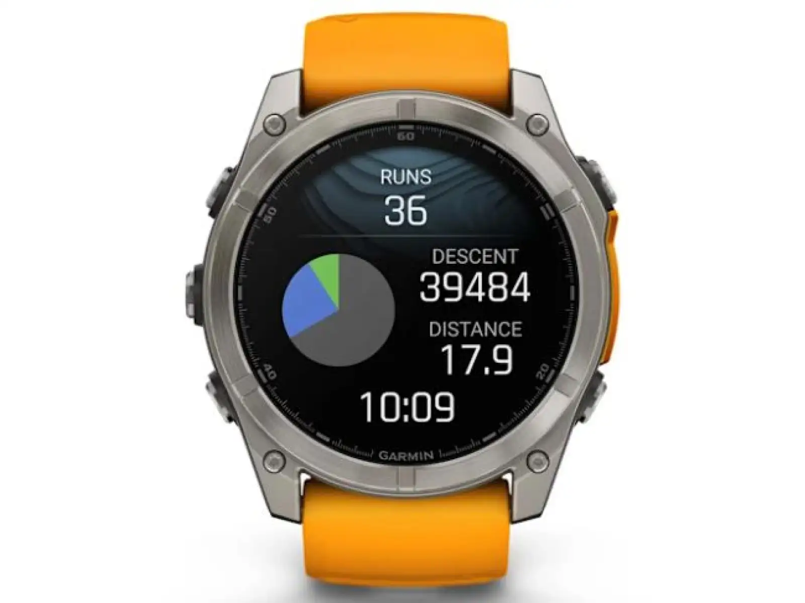 Garmin fenix 8 - 51 mm AMOLED Sapphire chytré hodinky Titanium Orange/Graphite