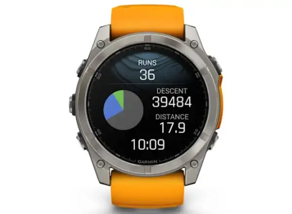 Garmin fenix 8 - 51 mm AMOLED Sapphire chytré hodinky Titanium Orange/Graphite