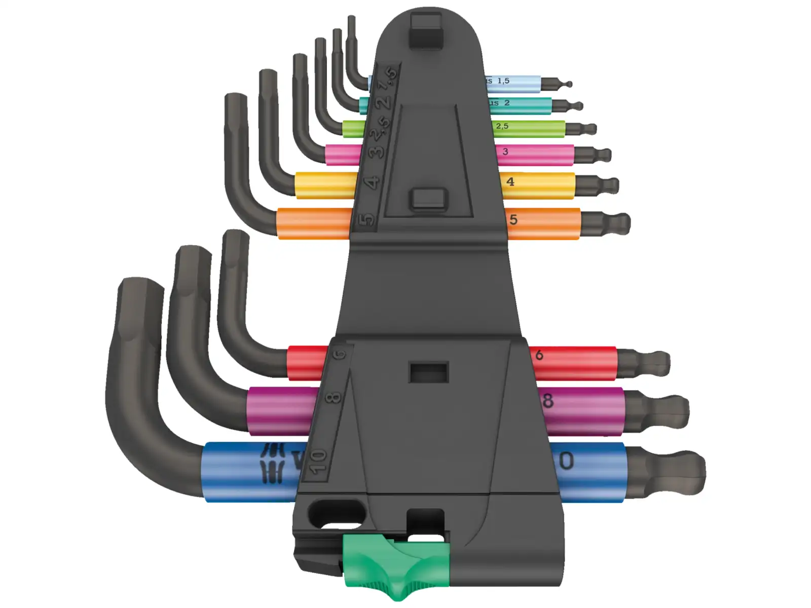 Wera 950/9 Hex-Plus Multicolour 2 imbusové L-klíče krátké sada 9 ks