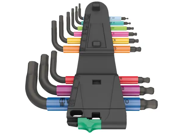 Wera 950/9 Hex-Plus Multicolour 2 imbusové L-klíče krátké sada 9 ks