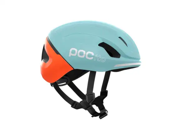 POC POCito Omne MIPS dětská přilba Indicolite Blue Matt/Carnelian Orange Matt