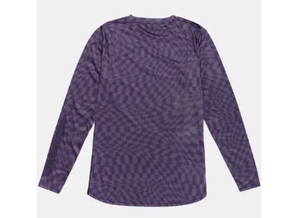 Troy Lee Designs Lilium Twisted Checkers dámský dres douhý rukáv Deep Purple