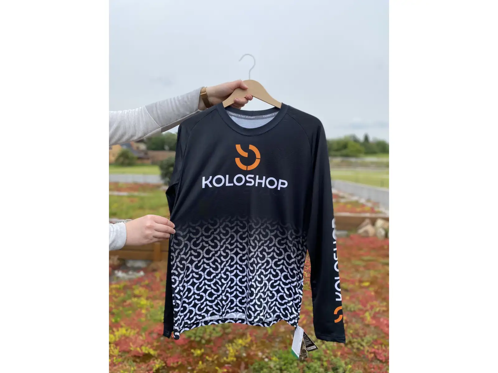 Koloshop Sensor pánský dres dlouhý rukáv Black