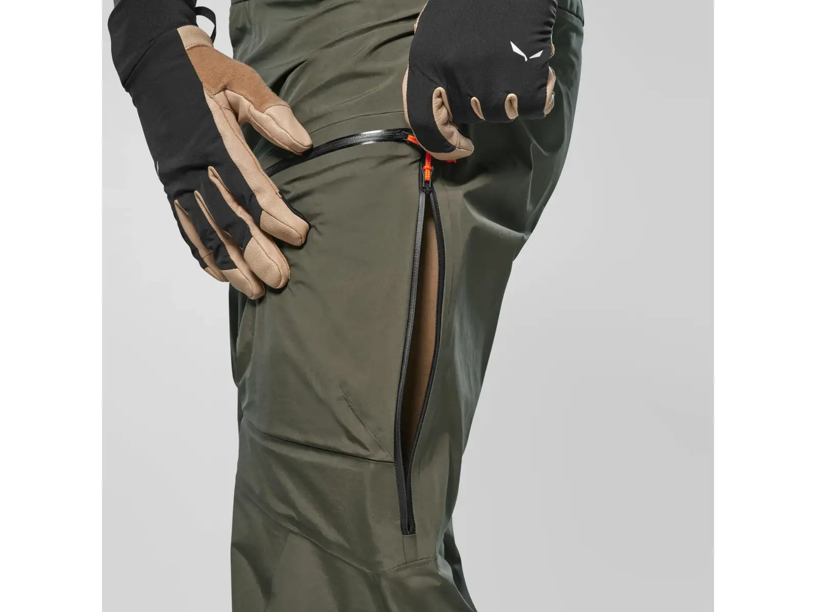 Salewa Sella 3L Powertex pánské kalhoty Dark Olive