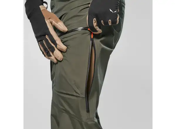 Salewa Sella 3L Powertex pánské kalhoty Dark Olive
